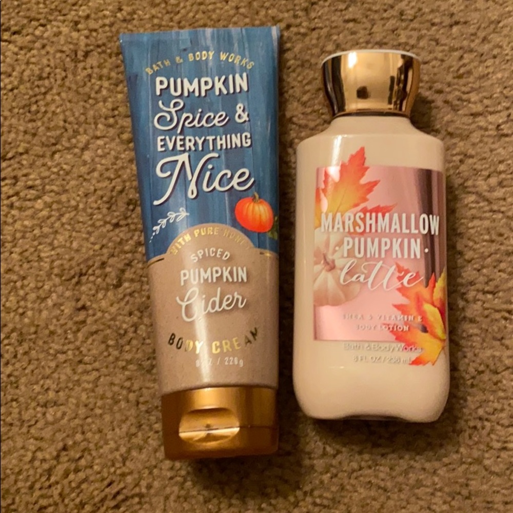 Bath and body work fall scents lotion